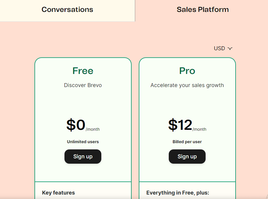 Brevo pricing