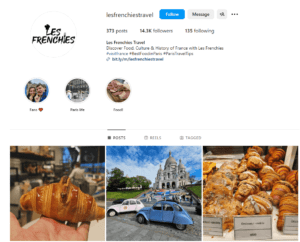 Les Frenchies Instagram page